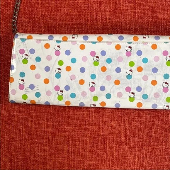 RARE Y2K Runway HEATHERETTE x HELLO KITTY Clutch Purse Bag - Picture 15 of 16